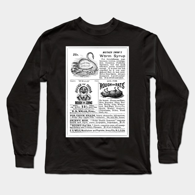 Kill Or Cure - Victorian Advertising Long Sleeve T-Shirt by ArtShare